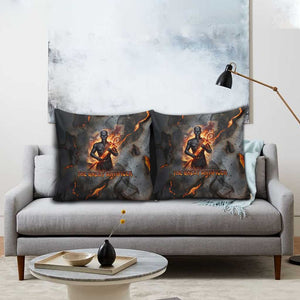 Ptah Egyptian Pillow Cover God of Creation Great Artificer Hammer - Anvil Fire Forged