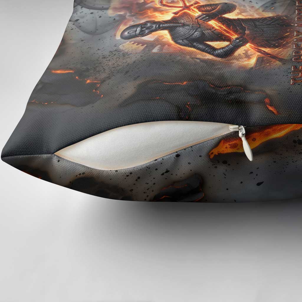 Ptah Egyptian Pillow Cover God of Creation Great Artificer Hammer - Anvil Fire Forged