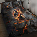 Ptah Egyptian Quilt Bed Set God of Creation Great Artificer Hammer - Anvil Fire Forged