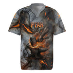 Ptah Egyptian Rugby Jersey God of Creation Great Artificer Hammer - Anvil Fire Forged