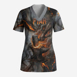 Ptah Egyptian Scrub Top God of Creation Great Artificer Hammer - Anvil Fire Forged
