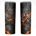 Ptah Egyptian Skinny Tumbler God of Creation Great Artificer Hammer - Anvil Fire Forged