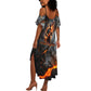 Ptah Egyptian Summer Maxi Dress God of Creation Great Artificer Hammer - Anvil Fire Forged