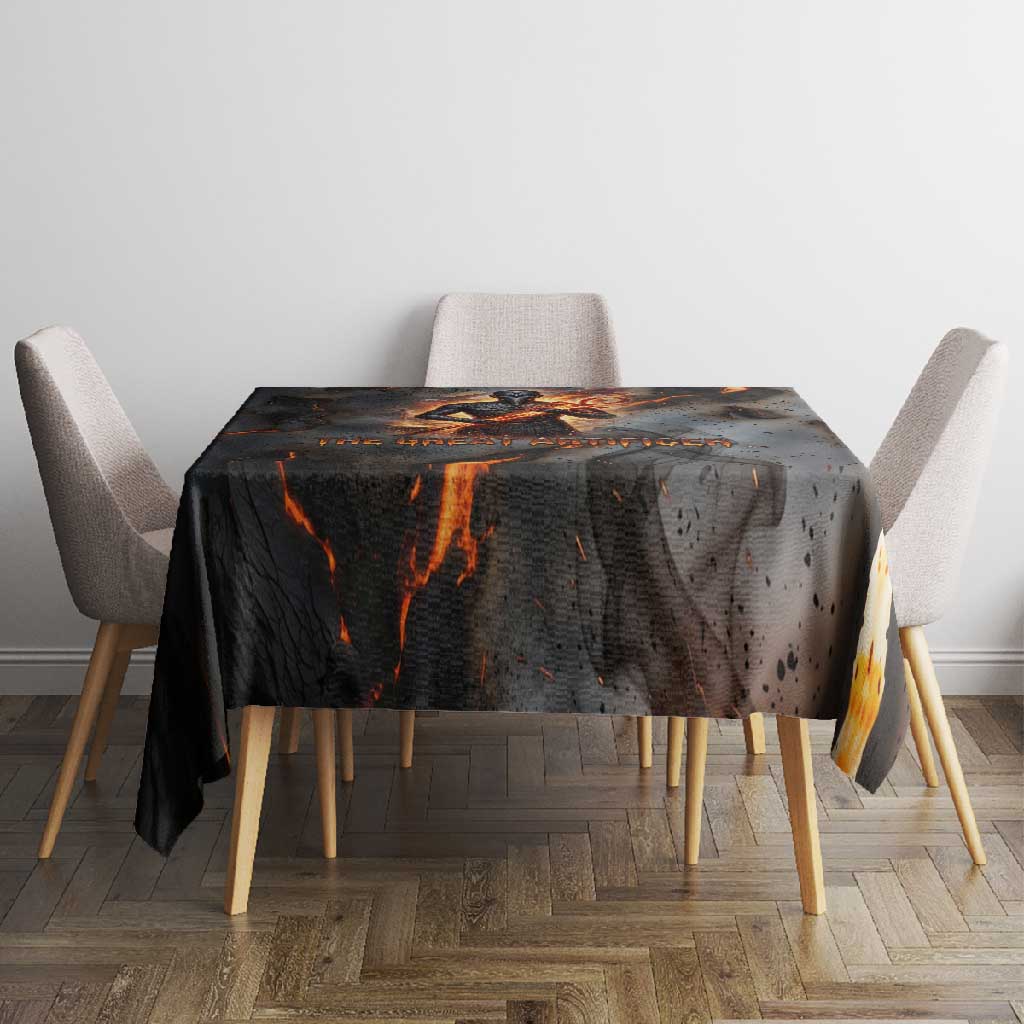 Ptah Egyptian Tablecloth God of Creation Great Artificer Hammer - Anvil Fire Forged