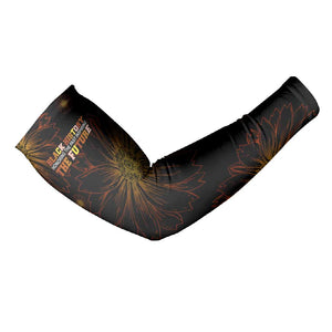 Black History Month Black African American Teachers Arm Sleeves Afrocentric Floral Art with Motivational Typography