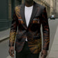Black History Month Black African American Teachers Blazer Afrocentric Floral Art with Motivational Typography