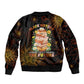 Black History Month Black African American Teachers Bomber Jacket Afrocentric Floral Art with Motivational Typography