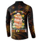 Black History Month Black African American Teachers Button Sweatshirt Afrocentric Floral Art with Motivational Typography
