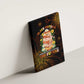 Black History Month Black African American Teachers Canvas Wall Art Afrocentric Floral Art with Motivational Typography