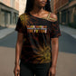 Black History Month Black African American Teachers Cross Shoulder Shirt Afrocentric Floral Art with Motivational Typography