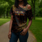 Black History Month Black African American Teachers Cross Shoulder Shirt Afrocentric Floral Art with Motivational Typography