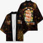 Black History Month Black African American Teachers Kimono Afrocentric Floral Art with Motivational Typography