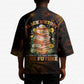 Black History Month Black African American Teachers Kimono Afrocentric Floral Art with Motivational Typography