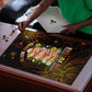 Black History Month Black African American Teachers Puzzle Afrocentric Floral Art with Motivational Typography