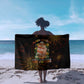 Black History Month Black African American Teachers Sarong Afrocentric Floral Art with Motivational Typography