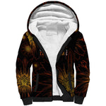 Black History Month Black African American Teachers Sherpa Hoodie Afrocentric Floral Art with Motivational Typography