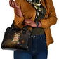 Black History Month Black African American Teachers Shoulder Handbag Afrocentric Floral Art with Motivational Typography