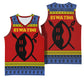 Eswatini Flag Basketball Jersey Nguni Shield Spear Pattern TS04