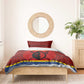 Eswatini Flag Bedding Set Nguni Shield Spear Pattern