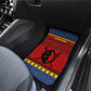 Eswatini Flag Car Mats Nguni Shield Spear Pattern
