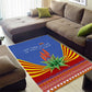 Aloe Vera Eswatini Area Rug Flag Print and Cultural Motif From Thorn to Flame