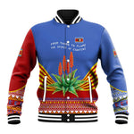 Aloe Vera Eswatini Baseball Jacket Flag Print and Cultural Motif From Thorn to Flame