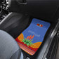 Aloe Vera Eswatini Car Mats Flag Print and Cultural Motif From Thorn to Flame