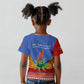 Aloe Vera Eswatini Kid T shirt Flag Print and Cultural Motif From Thorn to Flame