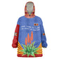 Aloe Vera Eswatini Kid Wearable Blanket Hoodie Flag Print and Cultural Motif From Thorn to Flame