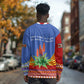 Aloe Vera Eswatini Long Sleeve Shirt Flag Print and Cultural Motif From Thorn to Flame