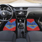 Elephant Eswatini Car Mats Swaziland Shield Tribal Pattern and National Flag