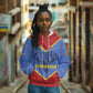 Elephant Eswatini Hoodie Swaziland Shield Tribal Pattern and National Flag