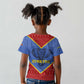 Elephant Eswatini Kid T shirt Swaziland Shield Tribal Pattern and National Flag