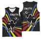 Eswatini Elephant Basketball Jersey Swazi Flag Colors and Cosmic Background TS04
