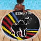 Eswatini Elephant Beach Blanket Swazi Flag Colors and Cosmic Background