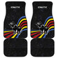 Eswatini Elephant Car Mats Swazi Flag Colors and Cosmic Background