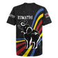 Eswatini Elephant Rugby Jersey Swazi Flag Colors and Cosmic Background