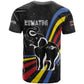 Eswatini Elephant T shirt Swazi Flag Colors and Cosmic Background