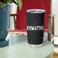 Eswatini Elephant Tumbler Cup Swazi Flag Colors and Cosmic Background