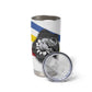 Eswatini Rhino Tumbler Cup Swazi Map Flag and African Traditional Patterns