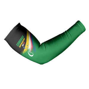 Comoros Independence Day Arm Sleeves Comorian Flag Brush Stroke National Pride Graphic