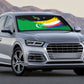 Comoros Independence Day Auto Sun Shade Comorian Flag Brush Stroke National Pride Graphic