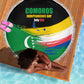 Comoros Independence Day Beach Blanket Comorian Flag Brush Stroke National Pride Graphic