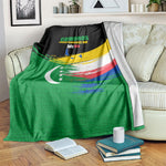 Comoros Independence Day Blanket Comorian Flag Brush Stroke National Pride Graphic
