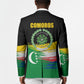 Comoros Independence Day Blazer Comorian Flag Brush Stroke National Pride Graphic
