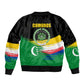Comoros Independence Day Bomber Jacket Comorian Flag Brush Stroke National Pride Graphic