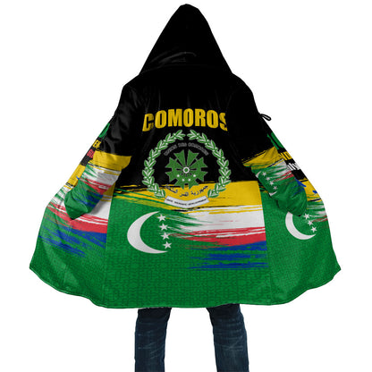 Comoros Independence Day Cloak Comorian Flag Brush Stroke National Pride Graphic