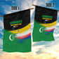 Comoros Independence Day Garden Flag Comorian Flag Brush Stroke National Pride Graphic