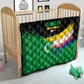 Comoros Independence Day Quilt Comorian Flag Brush Stroke National Pride Graphic
