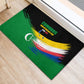 Comoros Independence Day Rubber Doormat Comorian Flag Brush Stroke National Pride Graphic
